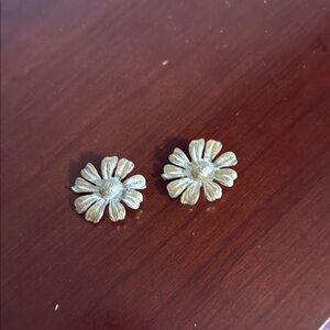 Gold Flower Earrings